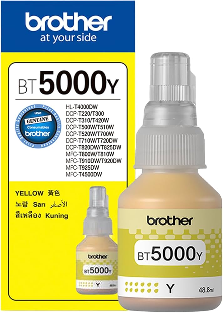 Brother BT-5000Y Yellow Ink Bottle